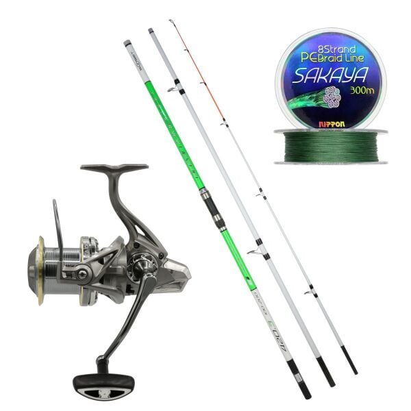 Ocean Immersion Hybrid MN 420+ Kaido Asura 12000 3 Parçalı Surf Olta Seti