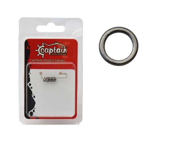 Captain 5146 Assist Halkası İnox 10lu Paket Black Nikel Standart - 0.70 MM