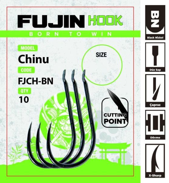 Fujin Chinu Çapraz Deliksiz Olta Kancası 