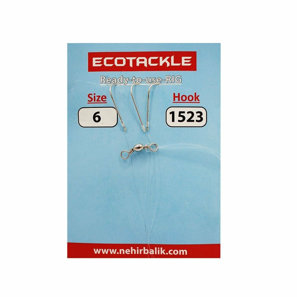 Ecotackle Fırdöndülü Yemli Takım 1523 3 İğne 100P 9