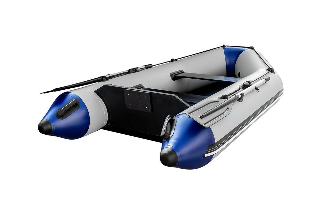 Aqua Storm LUCKY Karinalı Omurga Taban Motor Takılan Bot Gri-Mavi - 240 cm