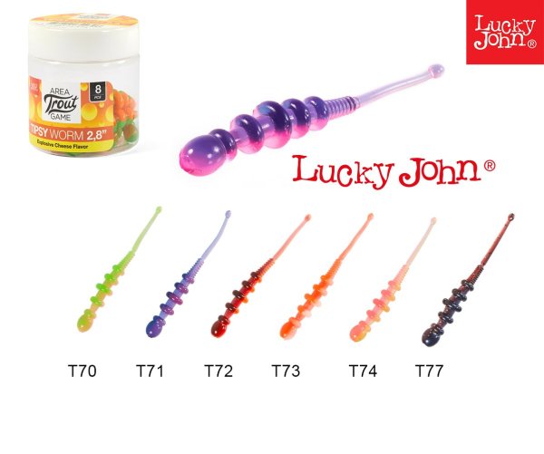 Tipsy Worm 2.3'' (5.8 Cm) Peynir Aromalı Silikon Yem T77