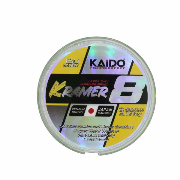 Kramer Japan 8X Braid 150 Mt Lime Green 0.10 mm