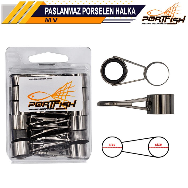 Portfish Paslanmaz Porselen Halka 20 Li Pkt 12,5 mm 20 Adetli