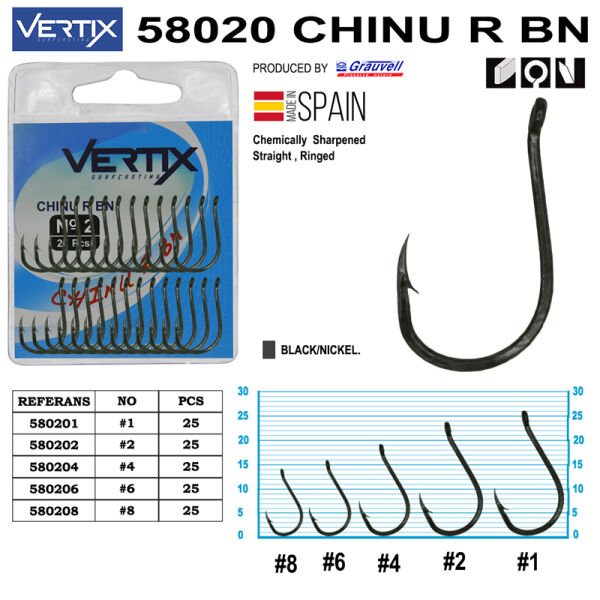 Vertix Chinu R BN Olta İğnesi 25 Adet 4