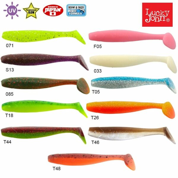 Lucky John Minnow 3.3'' (8.38 cm) 7P Silikon Yem T48