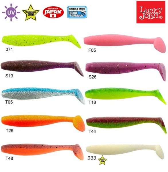 Lucky John Minnow 2.2'' (5.59 cm) 10P Silikon Yem T44