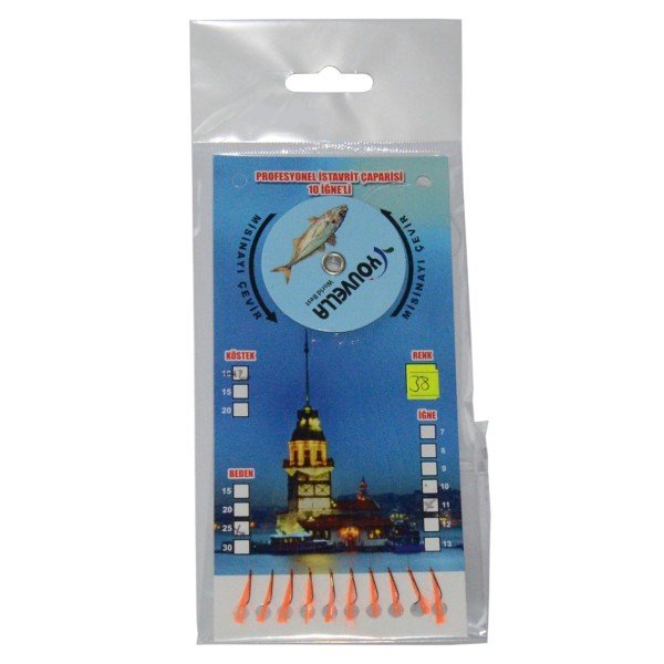 Youvella 7574 İstavrit Çaparisi 10 İğne Kolay Açılan 0.15x0.25mm 
