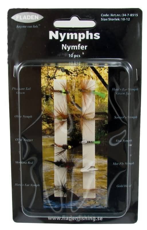 Fladen Nymphs Fly Sinek Set No:10-12 10P