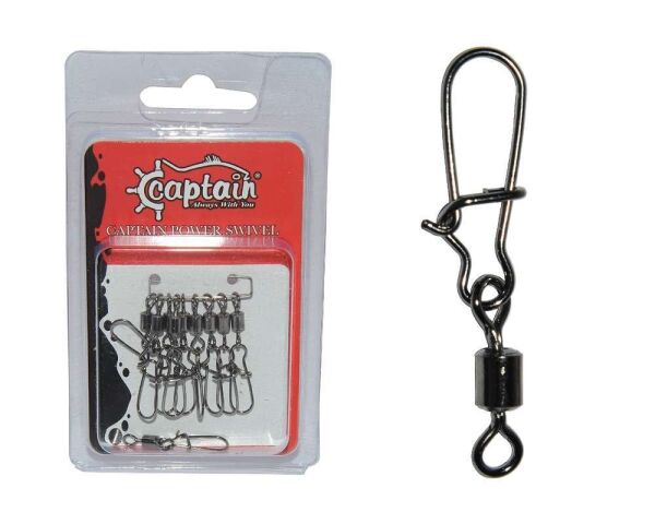 Captain 5029 Kilitli Klips Fast 10lu Paket Black Nikel Standart - 1