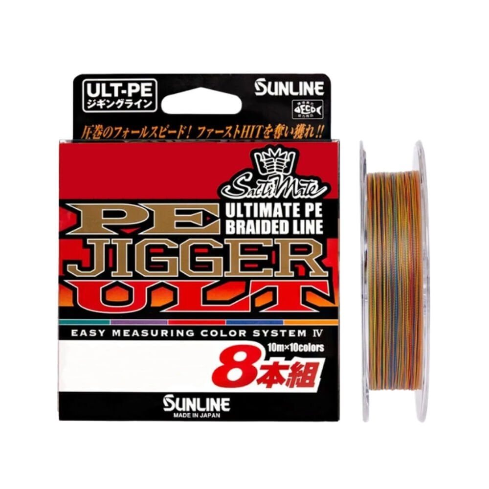 Sunline PE Jigger İp Misina MULTI COLOR - 0.185 - 300MT - 9.2KG