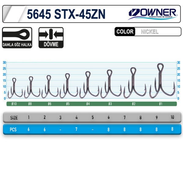 Owner 5645 Stx-45zn Taff Wire Zn Çarpma İğne 5