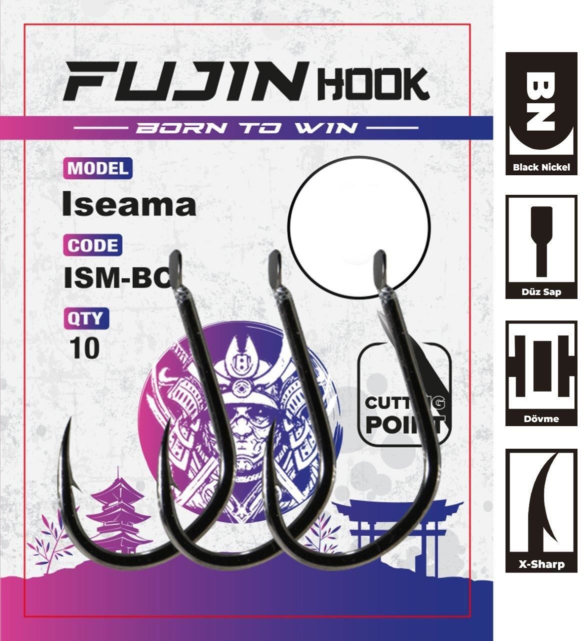 Fujin Iseama Deliksiz Düz Olta Kancası 