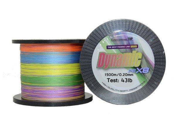 Captain Dynamic PE 8 Örgü Spin İp Misina 1.500mt Multi Color 0.20 mm