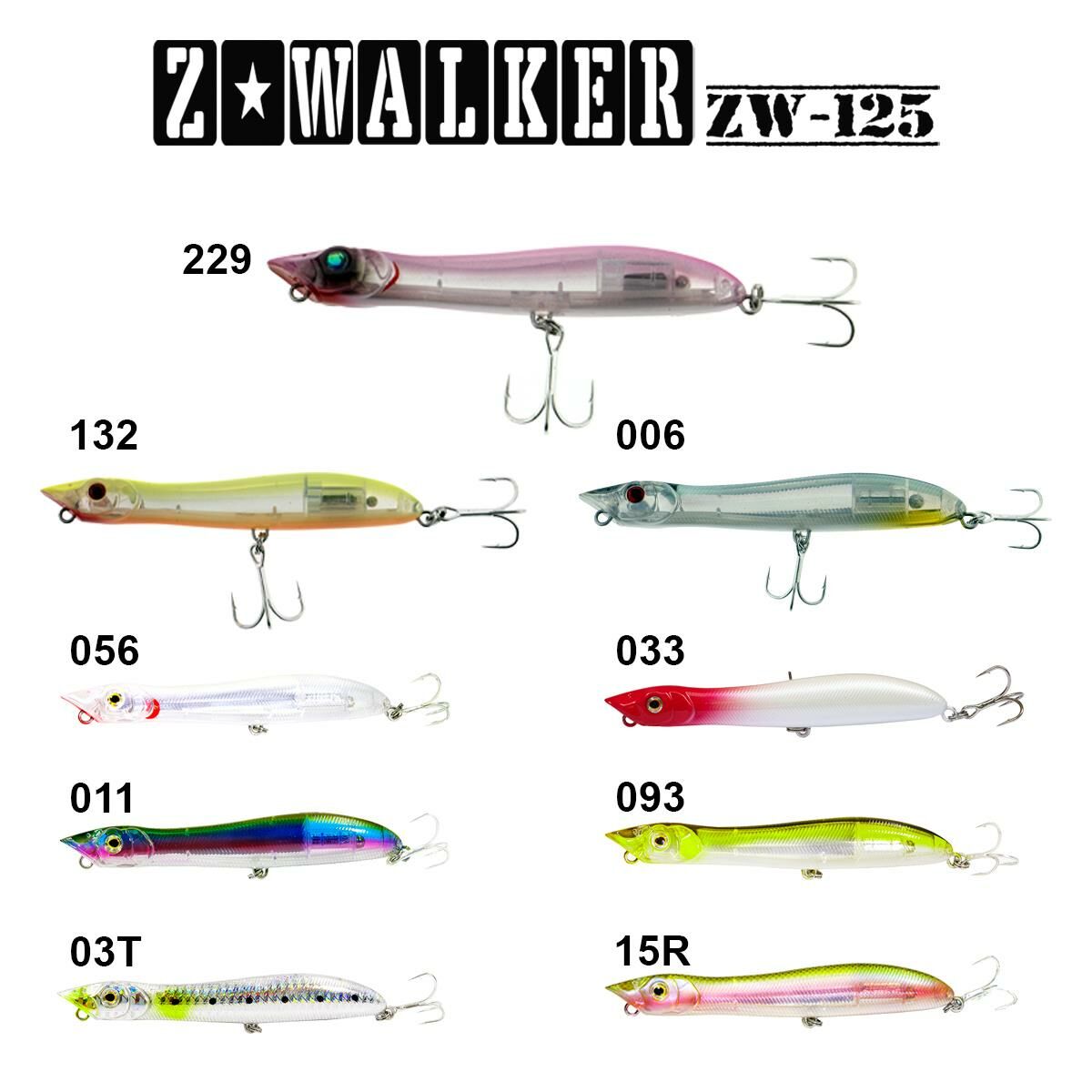 Fujin Z-Walker 125mm 18gr Su Üstü Maket Balık 