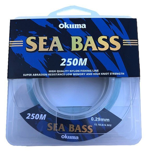 Okuma Sea bass Nylon Moss Green Color 250 m
