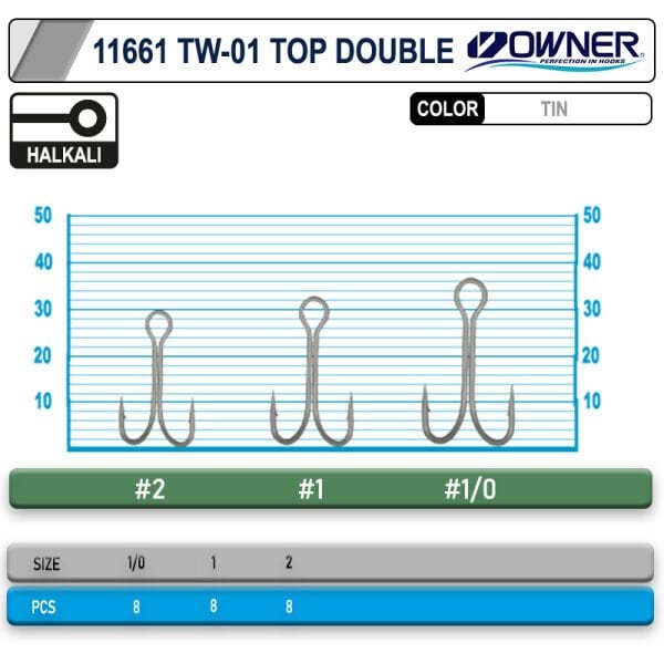 Owner 11661 Top Double İkili İğne