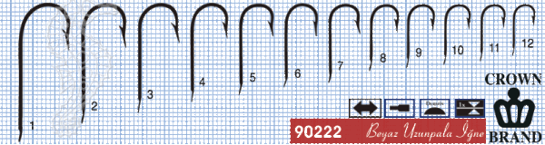 Crown Olta İğnesi 90222 100lü