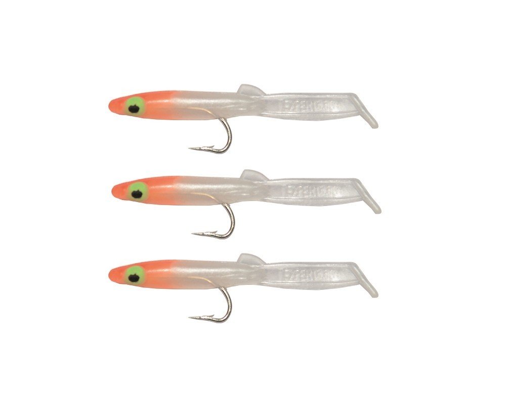 Captain 3526 Eel Fish 5cm Silikon Zargana Suni Yem 3'lü Paket E06 Orange