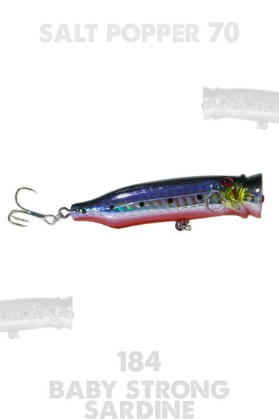Fujin Salt Popper 70mm 9.5gr Su Üstü Maket Balık 