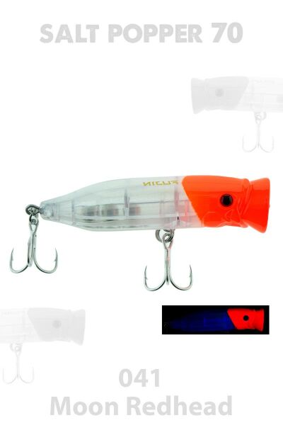 Fujin Salt Popper 70mm 9.5gr Su Üstü Maket Balık 