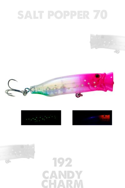 Fujin Salt Popper 70mm 9.5gr Su Üstü Maket Balık 
