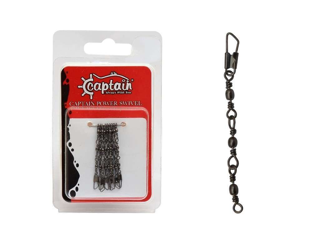 Captain 5095 3 Zincir Klips 5li Paket Black Nikel Standart - 20