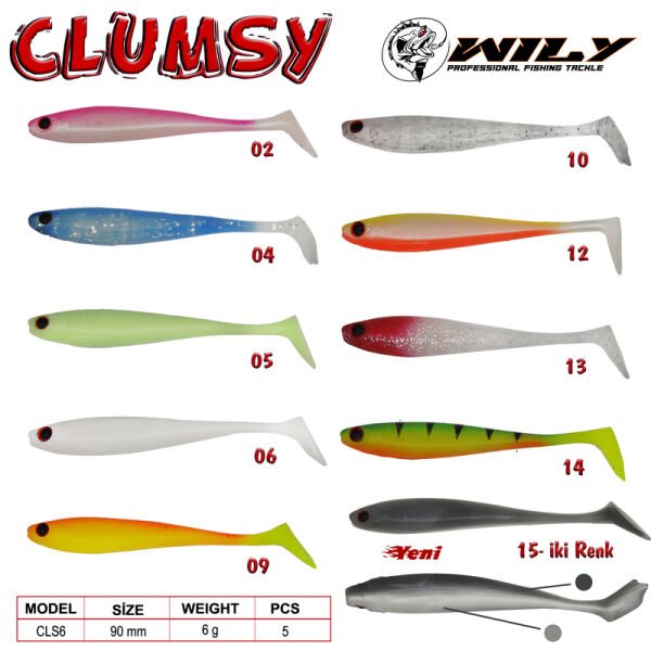 Wily Clumsy Silikon Yem 9 cm 6 gr 06