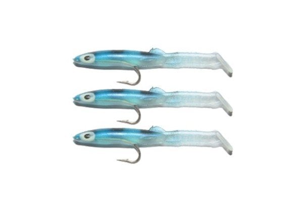 Captain 3526 Eel Fish 5cm Silikon Zargana Suni Yem 3'lü Paket E20 Black