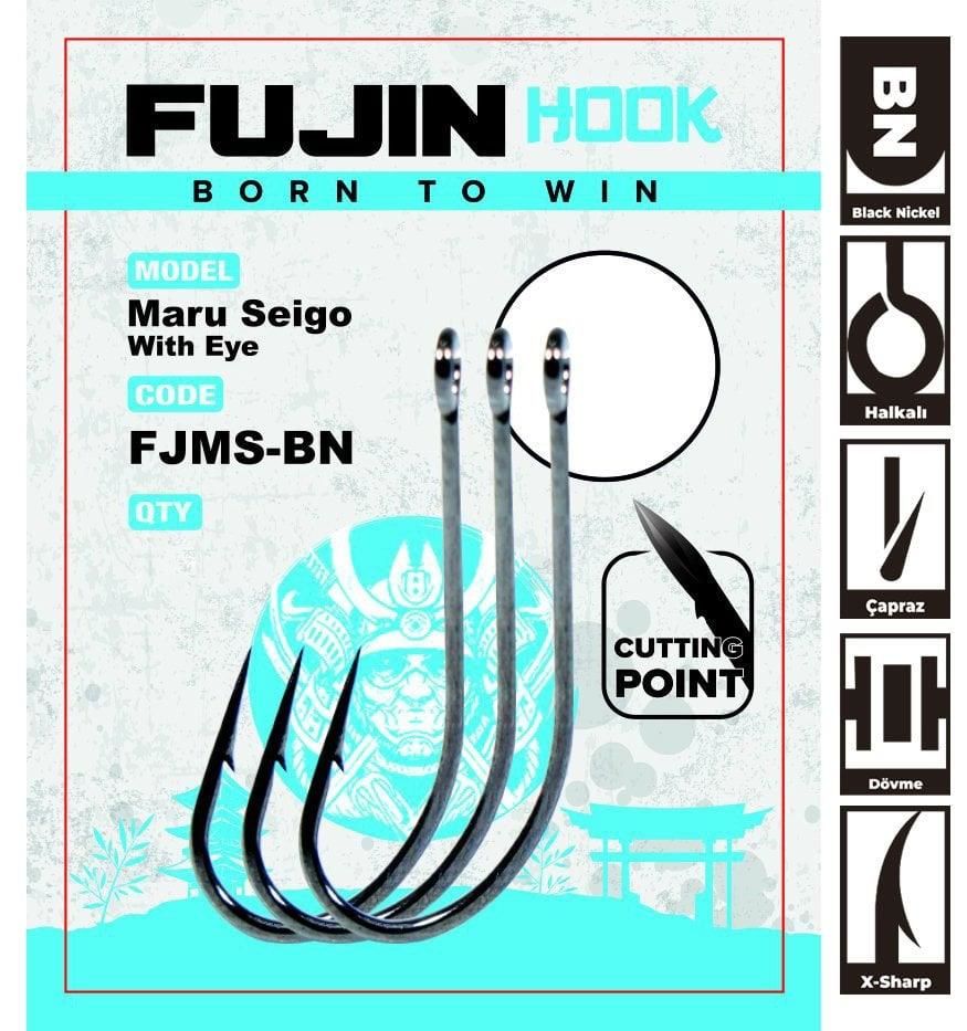 Fujin Maru Seigo With Eye Çapraz Delikli Olta Kancası 4 no
