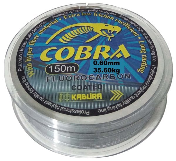 KABURA COBRA FLUORO CARBON COATED 150 MT MİSİNA 0.60MM