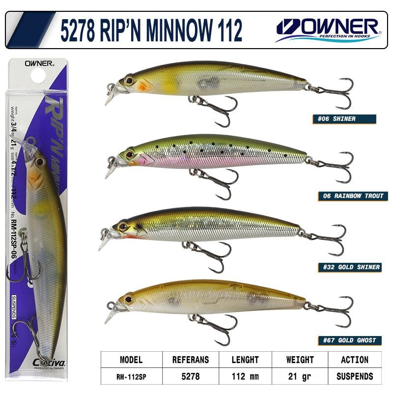 Owner 5278 Pip'n Minnow 112 Mm 21g Maket Balık 02