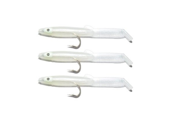 Captain 3526 Eel Fish 5cm Silikon Zargana Suni Yem 3'lü Paket E26 Pearl