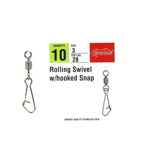 Captain 5031 Hoked Klips 10'lu Paket Black Nikel