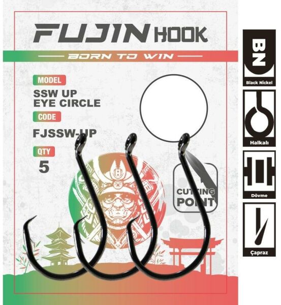 Fujin SSW Up Eye Circle Delikli Yemli Kancası 