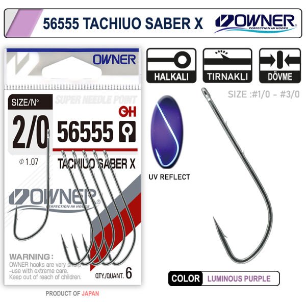 Owner 56555 Tachiuo Saber X  İğne No 1/0