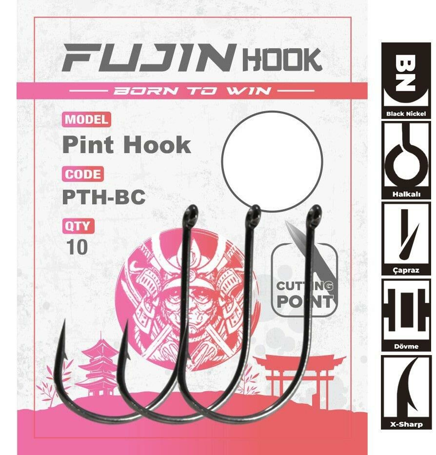 Fujin Pint Hook Çapraz Delikli Olta Kancası 