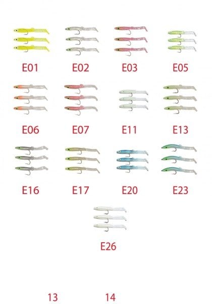 Captain 3525 Eel Fish 7.5cm Silikon Zargana Suni Yem 3'lü Paket