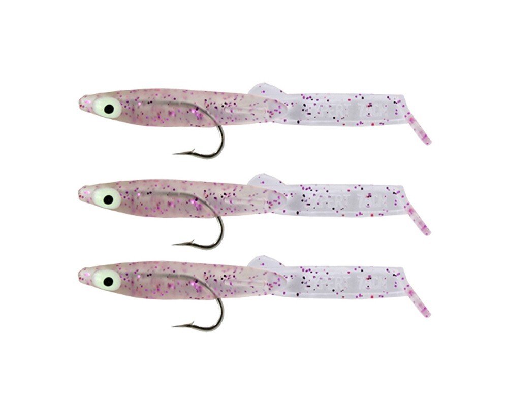 Captain 3525 Eel Fish 7.5cm Silikon Zargana Suni Yem 3'lü Paket E03 Pink G