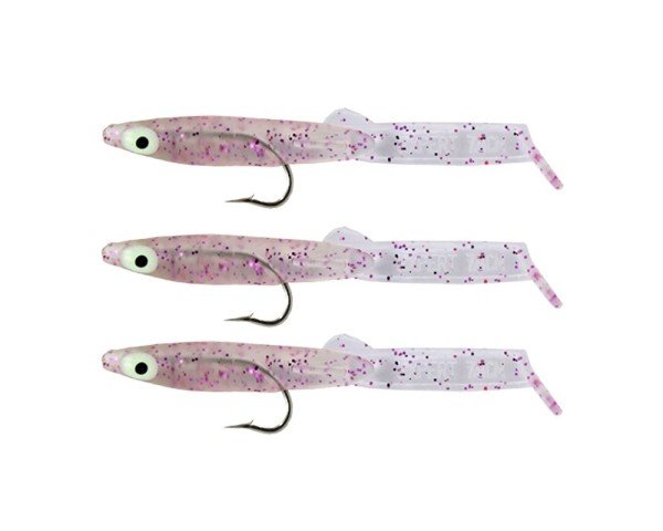 Captain 3525 Eel Fish 7.5cm Silikon Zargana Suni Yem 3'lü Paket E03 Pink G