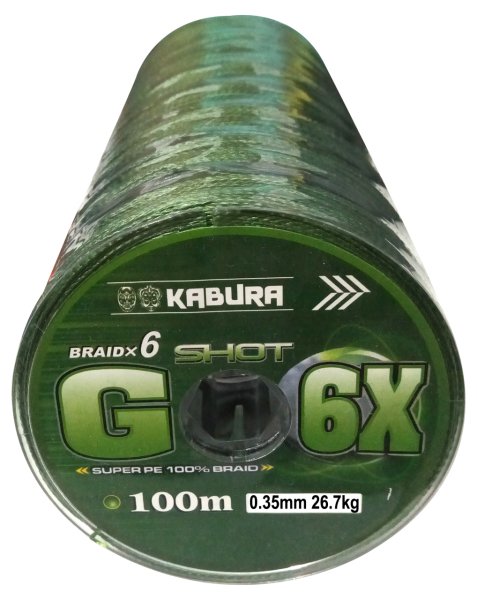 KABURA G-6X SHOT BRAIDX6 ÖRGÜ İP 100MT 0.35MM