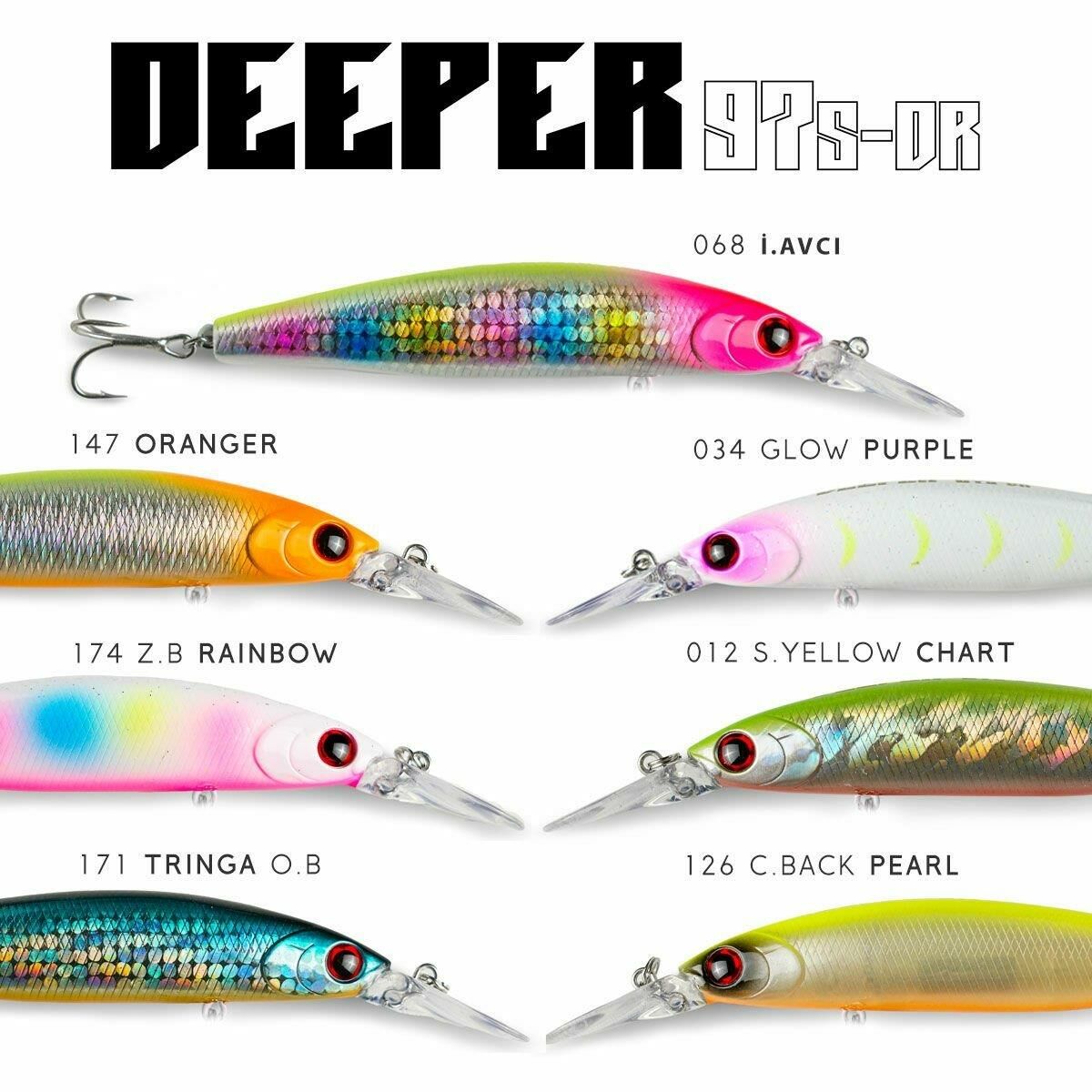 Fujin Deeper 97S-DR Sinking Maket Balık 