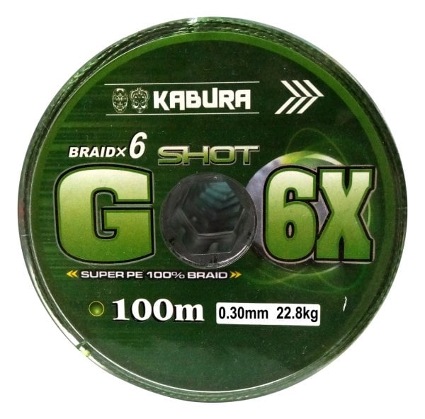 KABURA G-6X SHOT BRAIDX6 ÖRGÜ İP 100MT 0.30MM