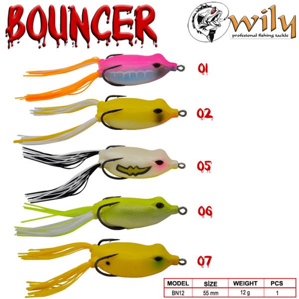 Wily Bouncer Silikon Kurbağa 5.5 cm 12 gr 05