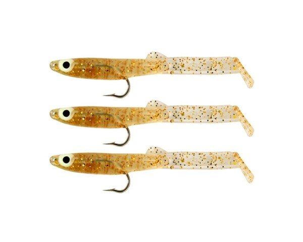 Captain 3525 Eel Fish 7.5cm Silikon Zargana Suni Yem 3'lü Paket E17 Gold G