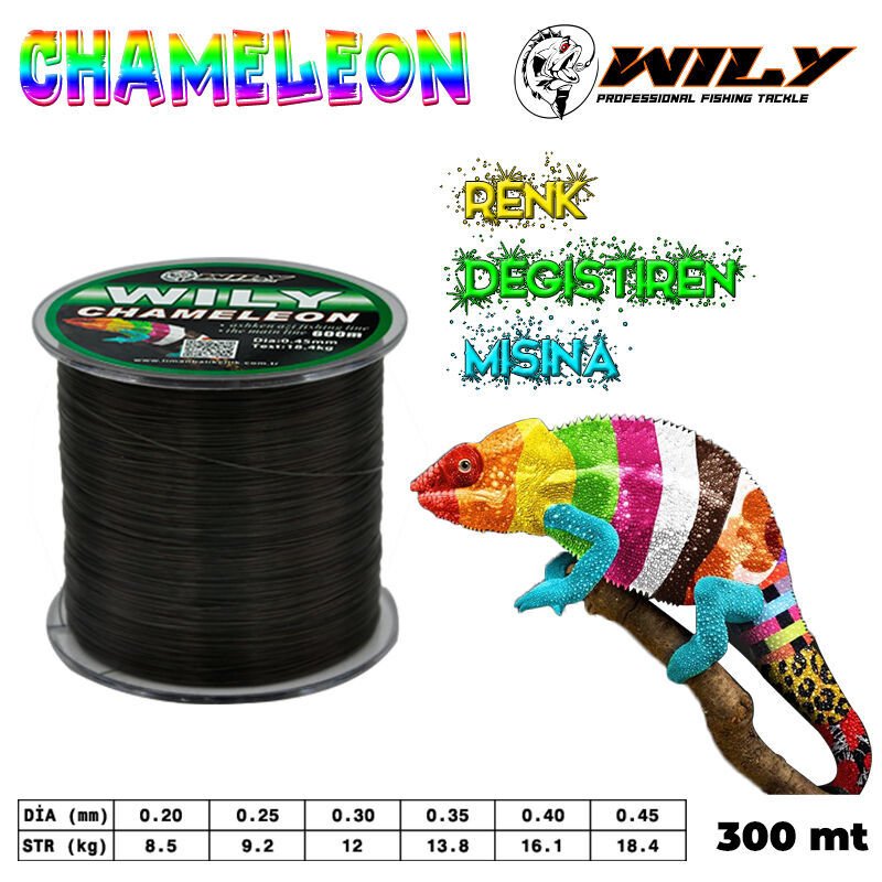 Wily Chameleon Misina 300 mt 0,25 mm
