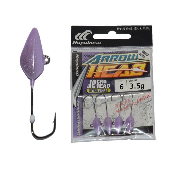 Hayabusa EX 931 Lrf Jig Head Arrow Head Uv 4'lü Paket 3.5 gr