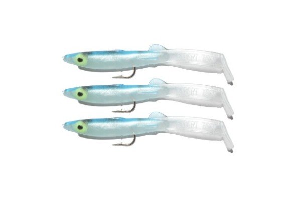 Captain 3525 Eel Fish 7.5cm Silikon Zargana Suni Yem 3'lü Paket E20 Black