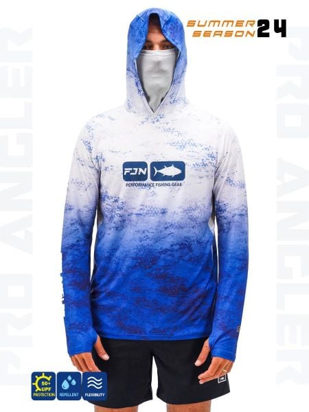 Fujin Pro Angler S24 BuffHoodie Grey Wave