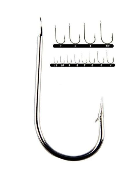 Youvella 1353 Kısa Pala Olta İğnesi 100lü Kutu Nikel